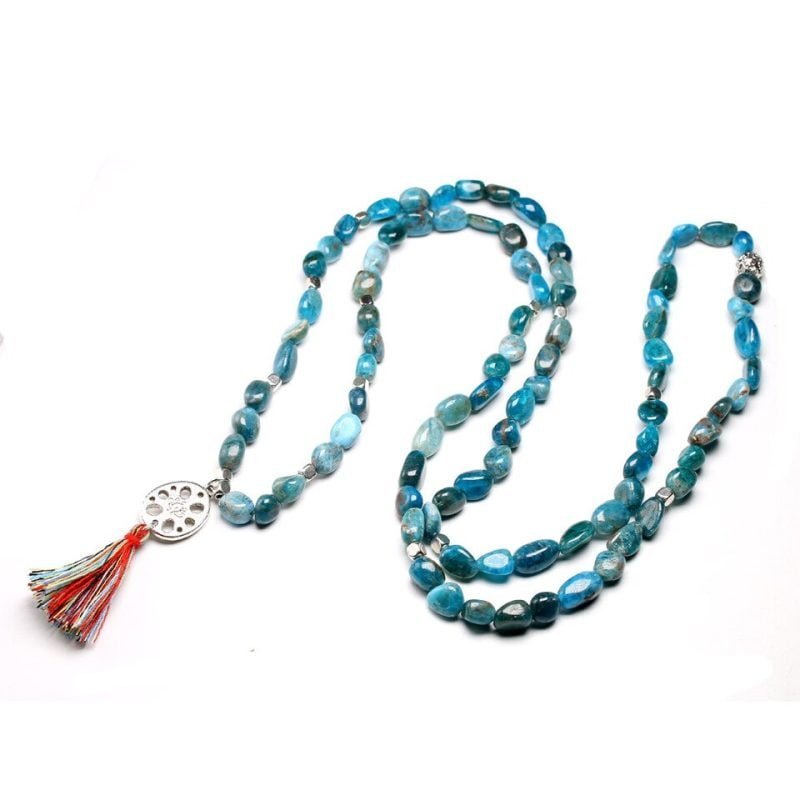 Bracelet Mala Apatite - Bracelet Pierre Homme - Yogazen
