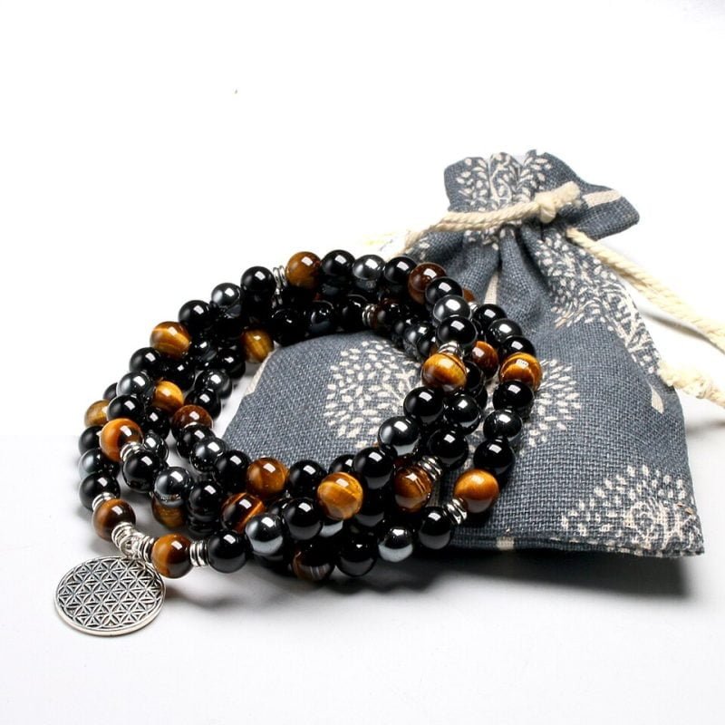 Mala Tibétain Protection - Bijoux Fleur de Vie - Yogazen
