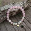 Bracelet Quartz Rose et Pierre de Lune - Fertilité - Bracelet Pierre Naturelle - Yogazen