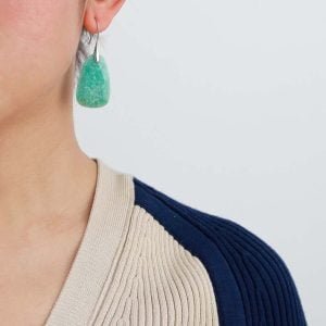Boucles d’Oreilles en Pierre d'Amazonite - Boucles d'Oreilles Pierre Naturelle - Yogazen