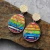 Boucles d'Oreilles 7 Chakras - Boucles d'Oreilles Pierre Naturelle - Yogazen