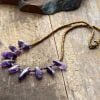 Collier avec des Pierres d'Améthyste - Collier Pierre Naturelle - Yogazen