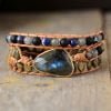 Bracelet Multirang Pierres Naturelles Labradorite - Bracelet Pierre Naturelle - Yogazen