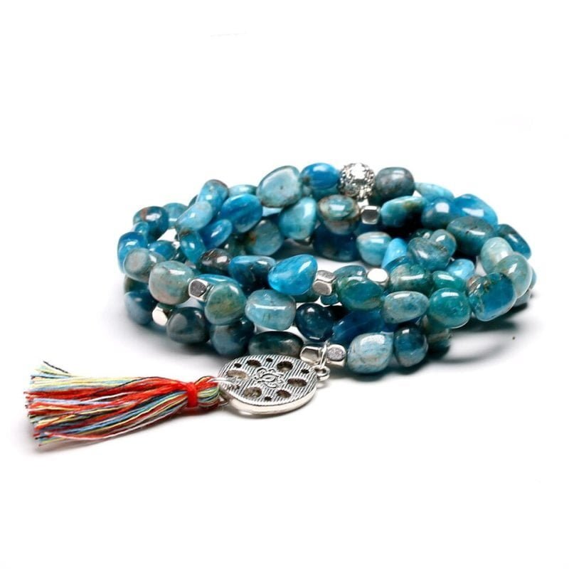 Bracelet Mala Apatite - Bracelet Pierre Homme - Yogazen