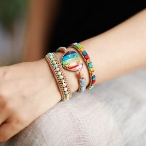 Bracelet Wrap Coeur des 7 Chakras - Non classé - Yogazen