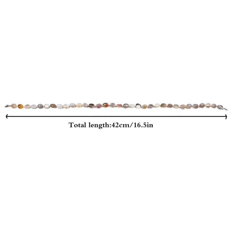 Collier en Agate Botswana - Ras le Cou - Collier Pierre Naturelle - Yogazen