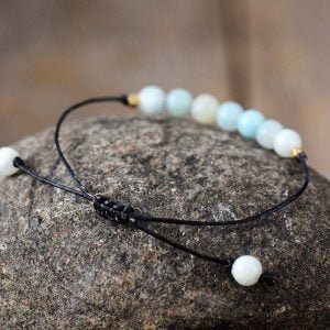Bracelet Cordon Amazonite - Bracelet Pierre Naturelle - Yogazen