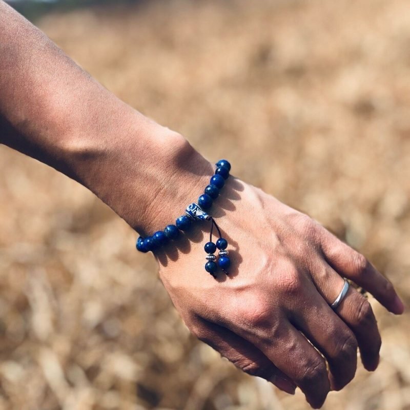 Bracelet Tibétain en Lapis Lazuli - Bracelet Pierre Homme - Yogazen