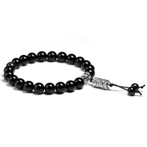 Bracelet Mala Bouddhiste en Obsidienne - Non classé - Yogazen