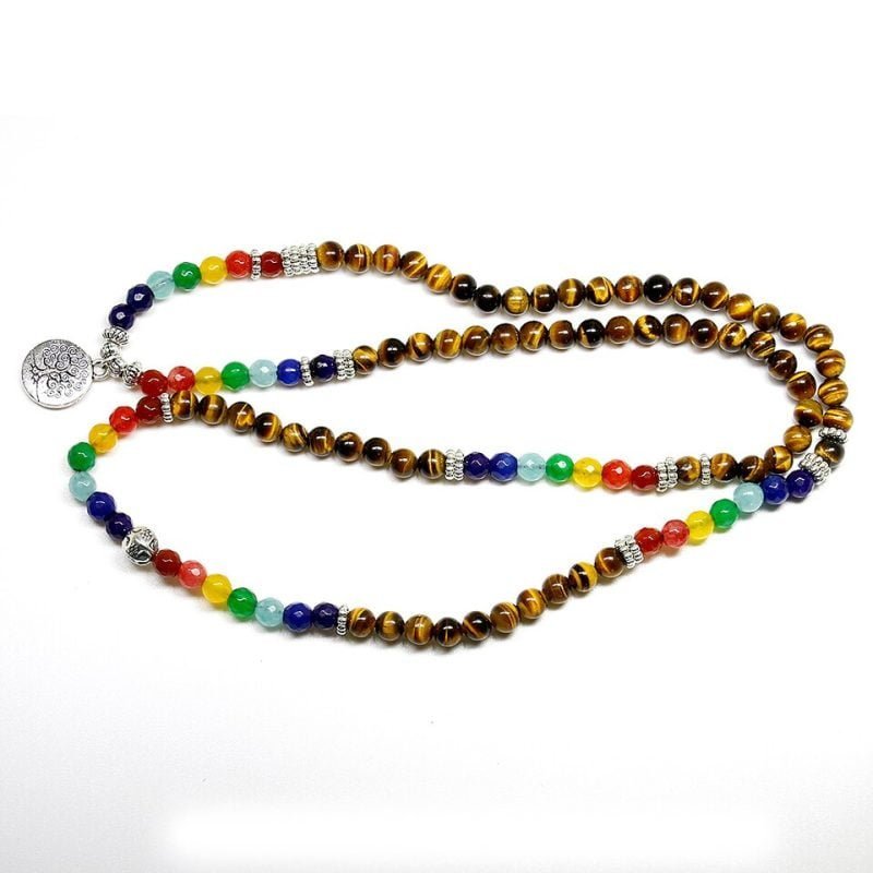 Bracelet Mala des 7 Chakras - Bijoux Arbre de Vie - Yogazen