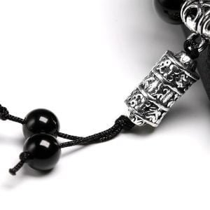 Bracelet Mala Bouddhiste en Obsidienne - Non classé - Yogazen
