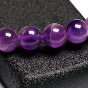 Bracelet Mala Bouddhiste en Améthyste - Bijoux Pierre Naturelle - Yogazen