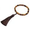 Bracelet Mala Bouddhiste Oeil de Tigre - 27 Perles - Bracelet Pierre Naturelle - Yogazen