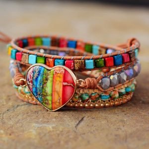 Bracelet Wrap Coeur des 7 Chakras - Non classé - Yogazen