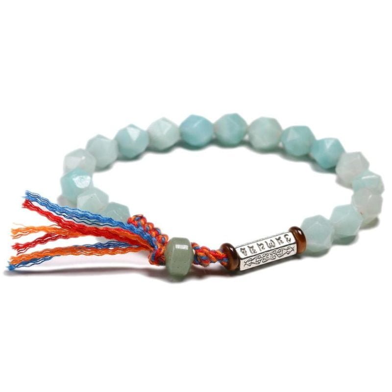 Bracelet Porte Bonheur Tibétain – Amazonite - Bracelet Amazonite - Yogazen