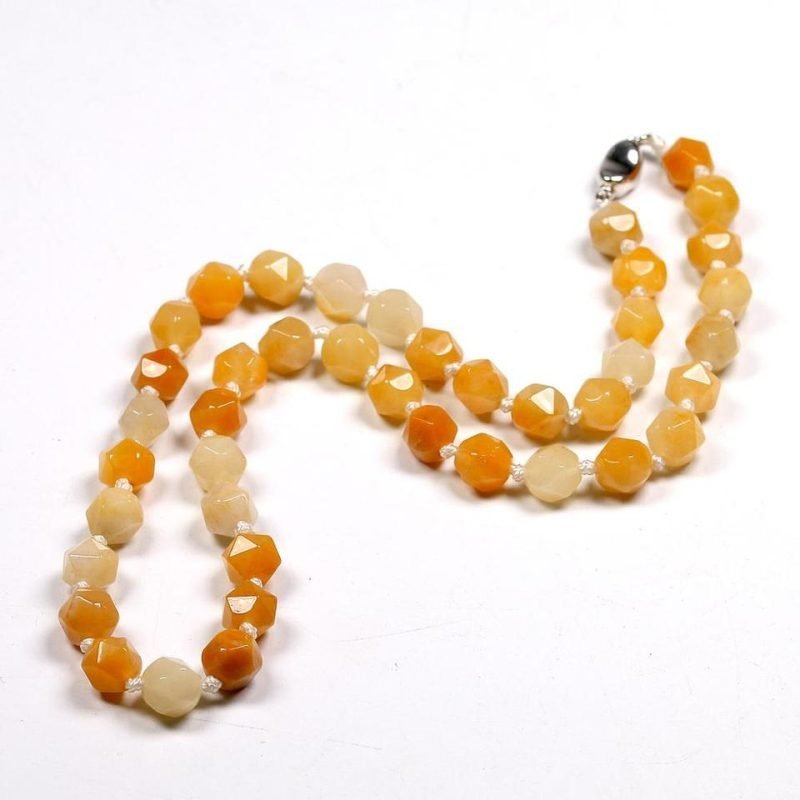 Collier en Jade Jaune - Ras le Cou - Collier Pierre Naturelle - Yogazen