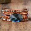 Bracelet Wrap 5 Tours et Pierre de Labradorite - Bracelet Pierre Naturelle - Yogazen