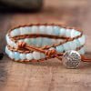 Bracelet Wrap Arbre de Vie en Amazonite - Bracelet Arbre de Vie - Yogazen
