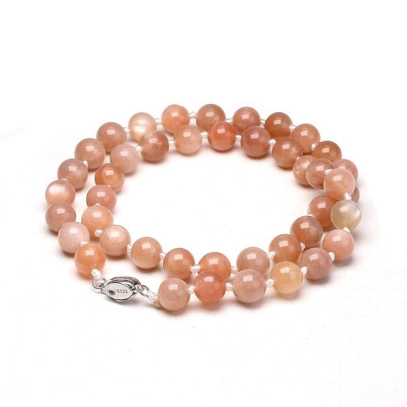 Collier en Pierre de Soleil - Ras le Cou - Collier Pierre Naturelle - Yogazen