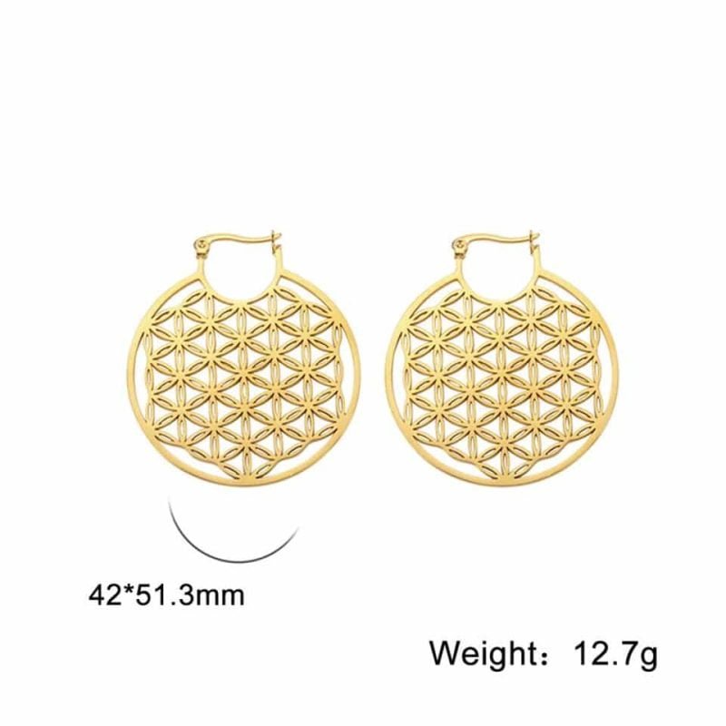 Boucles d’Oreilles Fleur de Vie - Bijoux Fleur de Vie - Yogazen