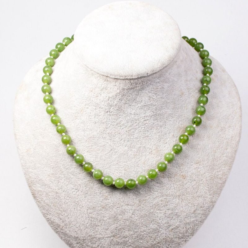 Collier en Jade Verte - Ras le Cou - Collier Pierre Naturelle - Yogazen