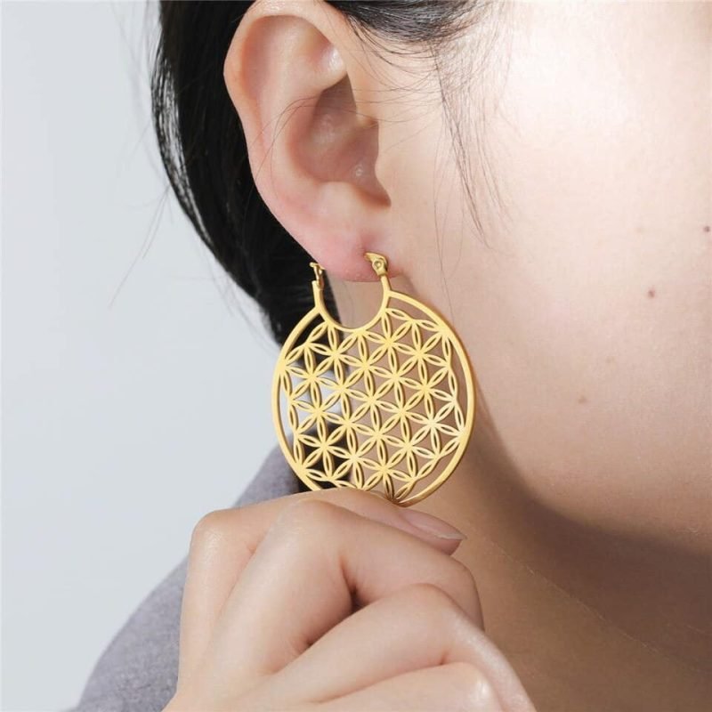 Boucles d’Oreilles Fleur de Vie - Bijoux Fleur de Vie - Yogazen