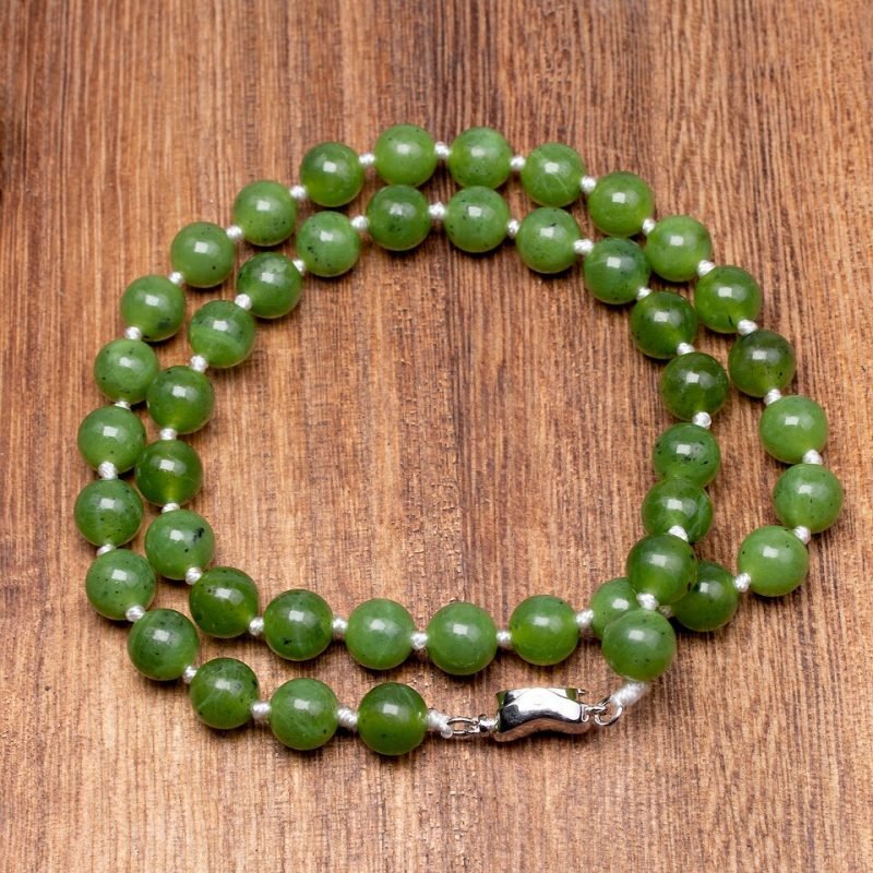 Collier en Jade Verte - Ras le Cou - Collier Pierre Naturelle - Yogazen