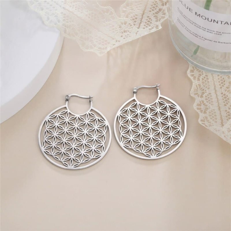 Boucles d’Oreilles Fleur de Vie - Bijoux Fleur de Vie - Yogazen