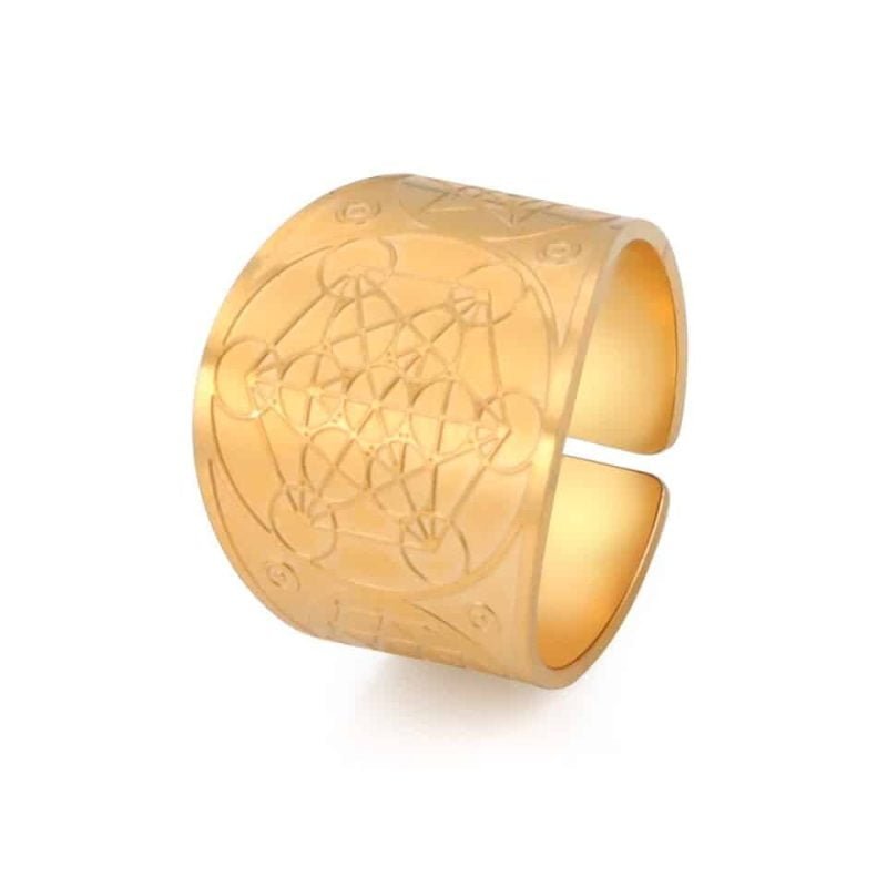 Bague Cube de Métatron - Bijoux Pierre Naturelle - Yogazen