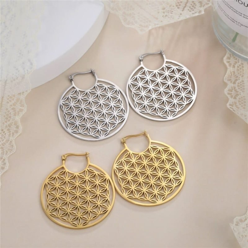 Boucles d’Oreilles Fleur de Vie - Bijoux Fleur de Vie - Yogazen