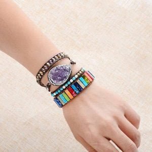 Bracelet Wrap 7 Chakras - Bracelet Chakra - Yogazen