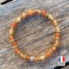 Bracelet Cornaline - Vitalité Physique - Bijoux Artisanaux Pierres Naturelles - Yogazen