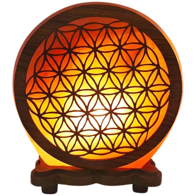 Lampe de Sel Fleur de Vie - 5KG - Lampe de Sel - Yogazen