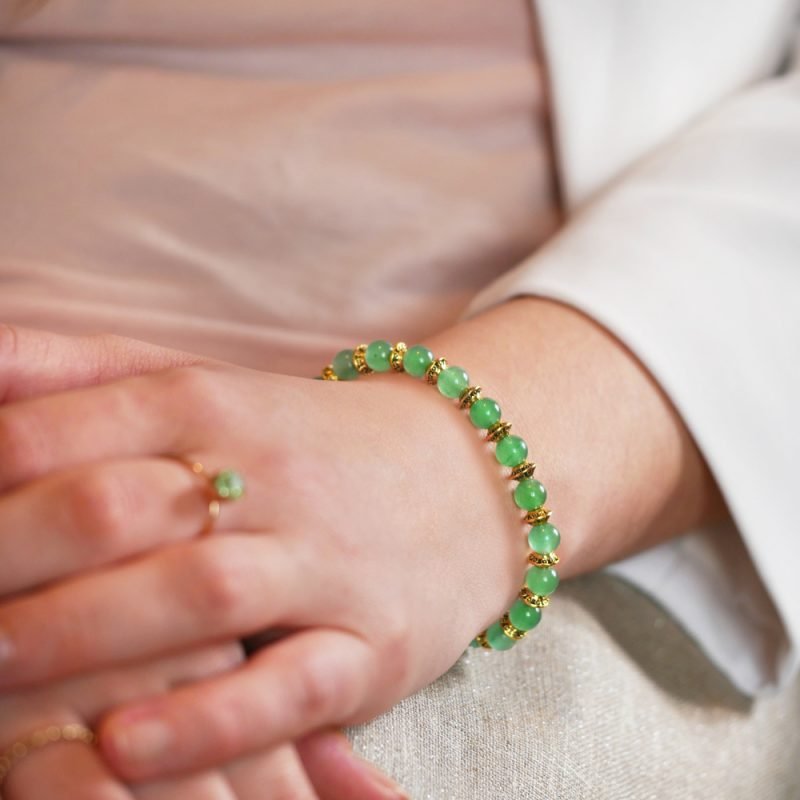Bracelet Aventurine Verte - Créativité - Bijoux Artisanaux Pierres Naturelles - Yogazen