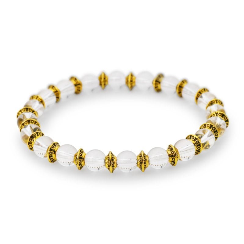 Bracelet Cristal de Roche - Pureté - Bijoux Artisanaux Pierres Naturelles - Yogazen