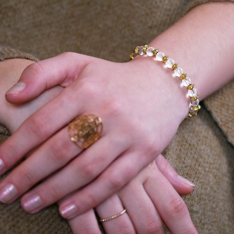 Bracelet Cristal de Roche - Pureté - Bijoux Artisanaux Pierres Naturelles - Yogazen