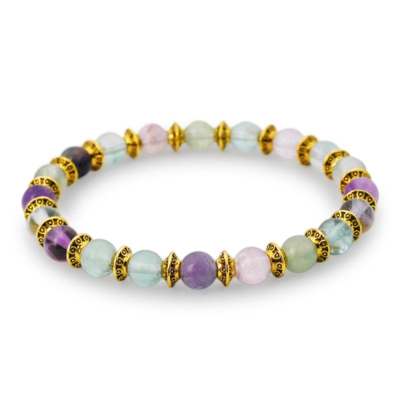 Bracelet Fluorite - Conscience - Bijoux Artisanaux Pierres Naturelles - Yogazen