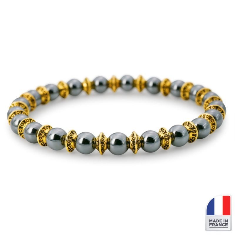 Bracelet Hématite - Dynamisme - Bijoux Artisanaux Pierres Naturelles - Yogazen