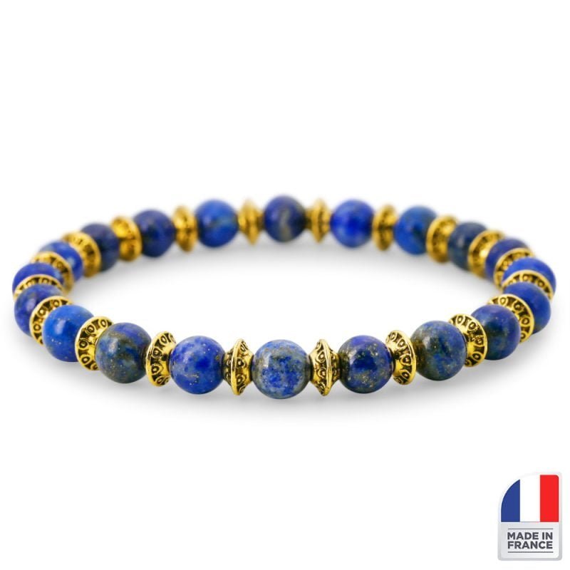Bracelet Lapis Lazuli - Intuition - Bijoux Artisanaux Pierres Naturelles - Yogazen