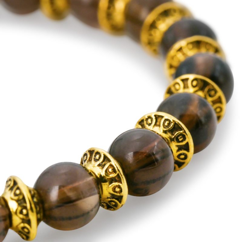Bracelet Quartz Fumé - Calme - Bijoux Artisanaux Pierres Naturelles - Yogazen