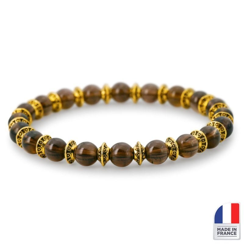 Bracelet Quartz Fumé - Calme - Bijoux Artisanaux Pierres Naturelles - Yogazen