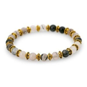 Bracelet Quartz Tourmaliné - Vibrations Positives - Bijoux Artisanaux Pierres Naturelles - Yogazen