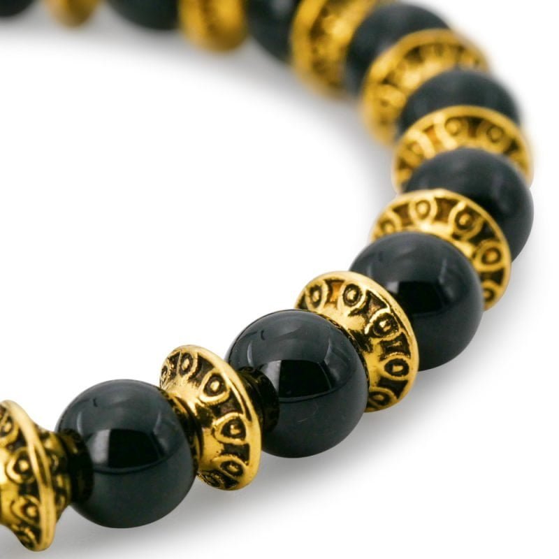 Bracelet Tourmaline Noire - Protection Intense - Bijoux Artisanaux Pierres Naturelles - Yogazen