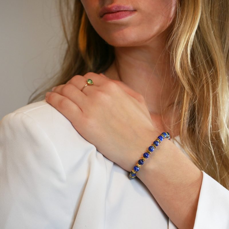 Bracelet Lapis Lazuli - Intuition - Bijoux Artisanaux Pierres Naturelles - Yogazen
