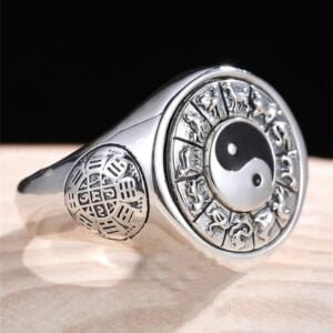 Bague Argent Yin Yang - Bague Tibétaine - Yogazen