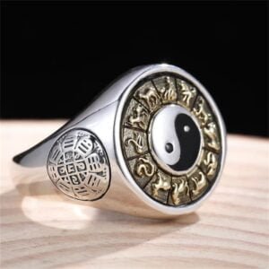 Bague Argent Yin Yang - Bague Tibétaine - Yogazen