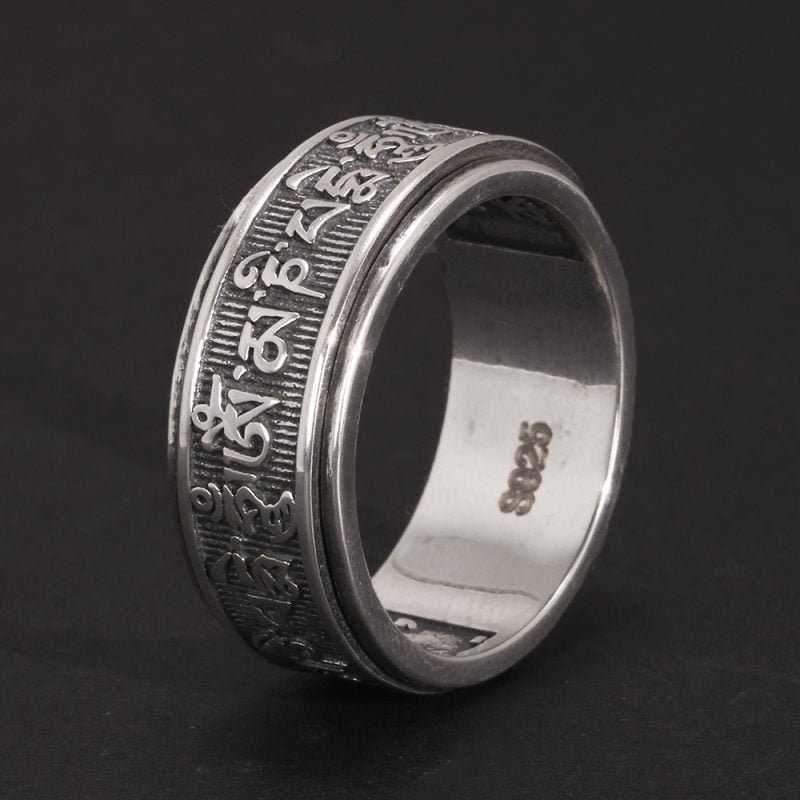 Bague de Méditation Argent - Bague Tibétaine - Yogazen