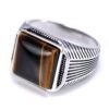 Chevalière Homme Oeil de Tigre - Bague Oeil de Tigre - Yogazen