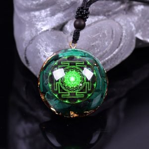 Collier Orgonite de Protection - Malachite - Orgonite Pendentif - Yogazen