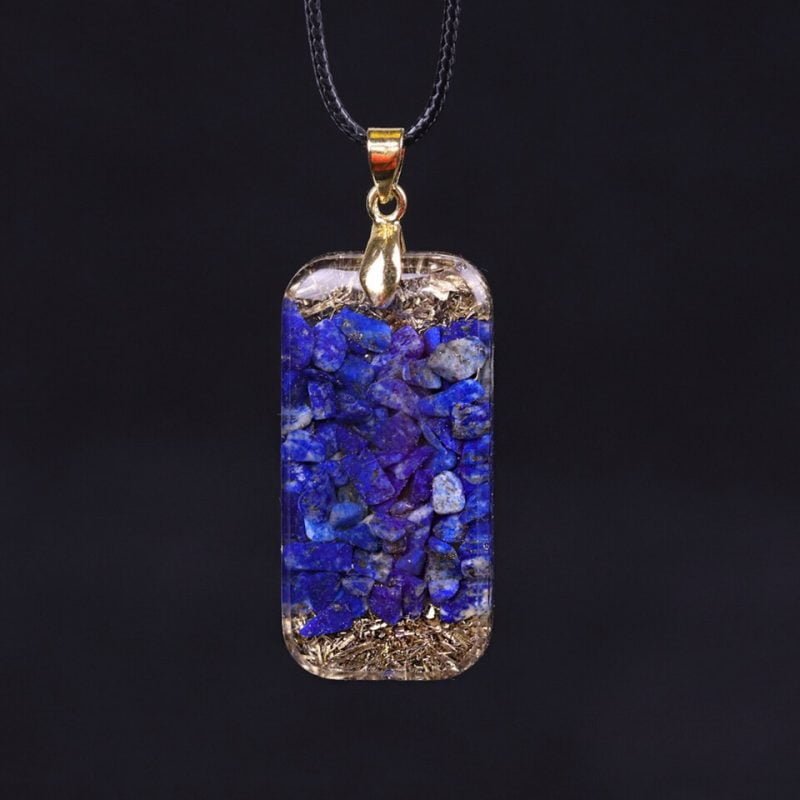 Pendentif Orgonite - Lapis Lazuli - Orgonite Pendentif - Yogazen